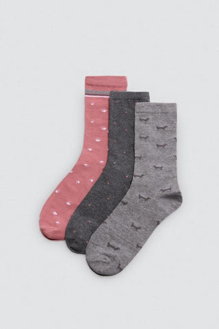 CALCETÍN MUJER PACK DE 3. Modelo 12935 YSABEL MORA