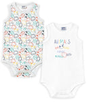 BODY BEBÉ PACK DE 2 SIN MANGAS. Modelo 22110136 TALAMAN