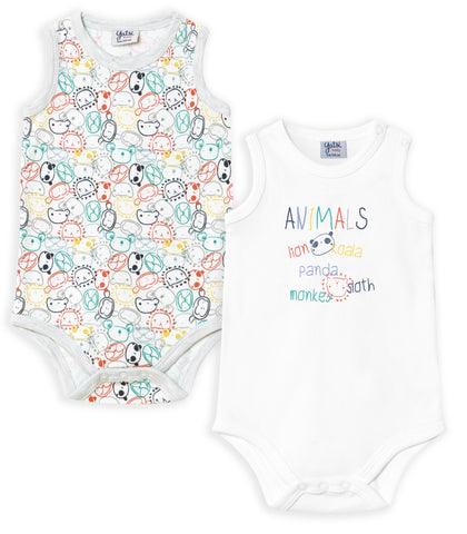 BODY BEBÉ PACK DE 2 SIN MANGAS. Modelo 22110136 TALAMAN