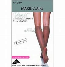 MINIMEDIA TRANSPARENTE. 15 Den. 2 PARES. MODELO 2442 MARIE CLAIRE